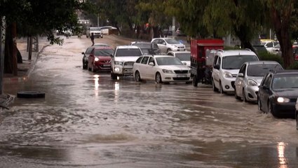 Heavy Rain Causes Flooding in Gaza City Refugee Camp