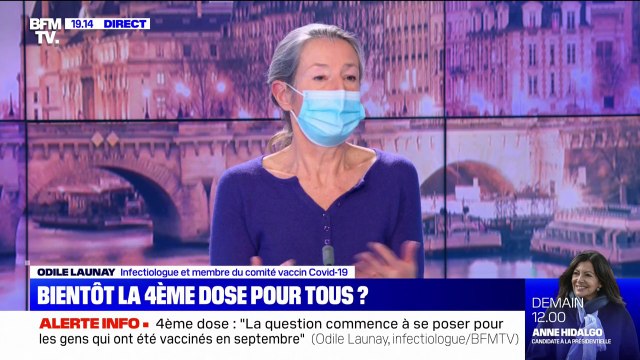 Odile Launay, infectiologue: La question de la 4e dose va se poser pour ceux vaccinés en septembre ,