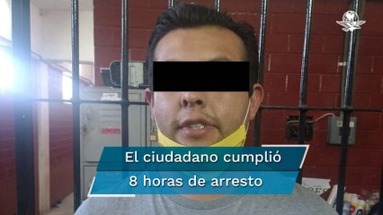 Arrestan a primer ecatepense por no portar cubrebocas en vía pública