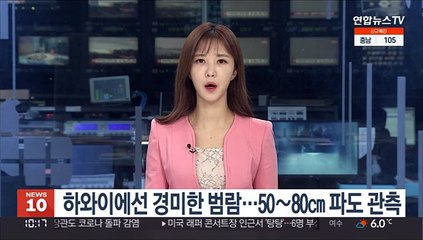 하와이에선 경미한 범람…50∼80㎝ 파도 관측