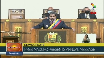 President Nicolás Maduro delivers annual message to the Nation