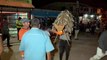 Con quema de pólvora y toro fuego celebran feria patronal en aldea el sauce Comayagua