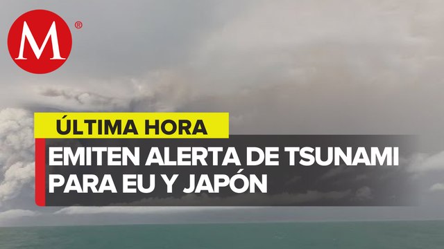 Tsunami golpea costa oeste de EU y Canadá tras erupción volcánica en Tonga