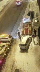 ÇEKİCİ İLE ARAÇ ÇALAN ŞÜPHELİLER YAKALANDI