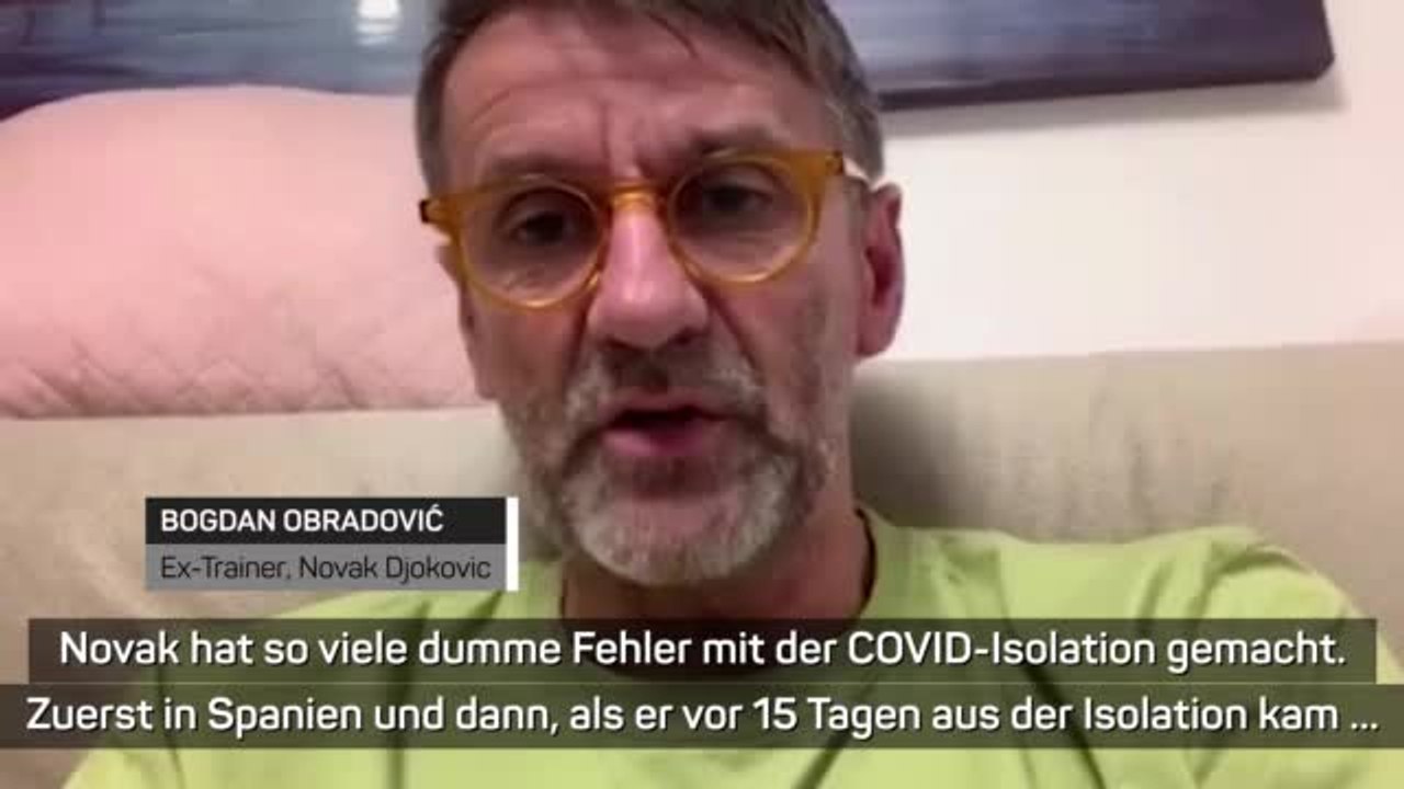 Ex-Trainer: 'Djokovic machte viele dumme Fehler'