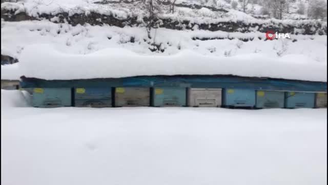 Şırnak'ta kar kalınlığı 2 metreyi buldu...26 köy, 11 mezra yolu ulaşıma kapandı