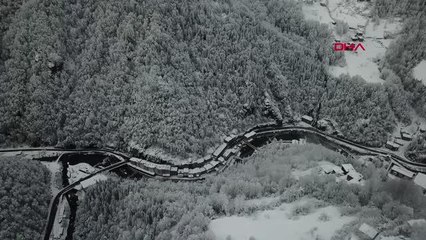 ÇAMLIHEMŞİN'DE KIŞ GÜZELLİĞİ