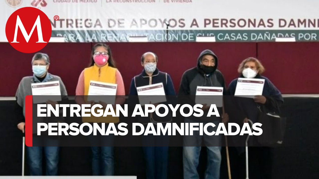 CdMx entrega apoyos económicos a 461 familias damnificadas por el sismo del 19S