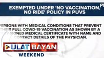 'No vax, no ride' policy, ipatutupad na sa pampublikong transportasyon bukas