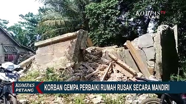 Pasca Diguncang Gempa Magnitudo 6,6, Warga Banten Pakai Sisa Reruntuhan untuk Perbaiki Rumah