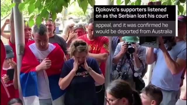 Novak Djokovic fans blame deportation on political stunt