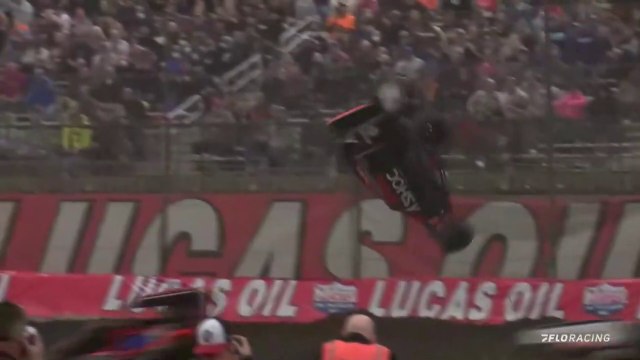 Super Chili Bowls 2022 Main 1 Elliott Hits Melton Big Crash Flip