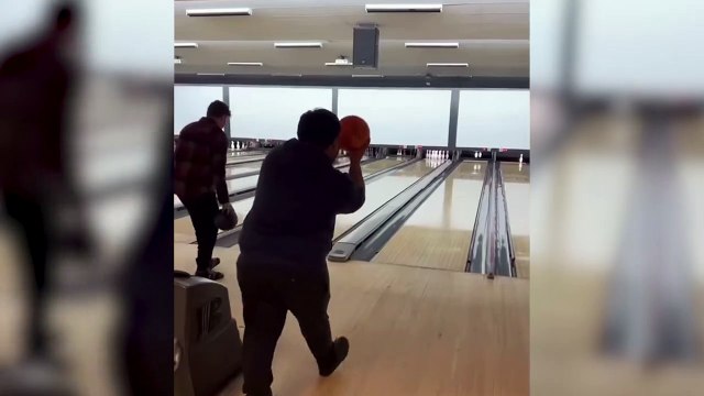 Absolutamente surrealista: el tiro de bolos en el que ni él mismo tenía fe y suma 1M de visitas