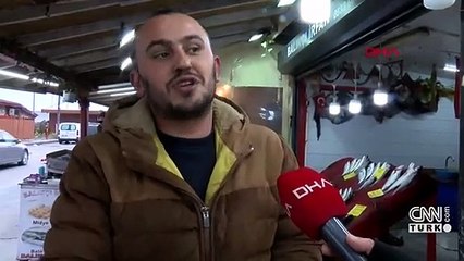 İETT otobüsü dalgaların arasında kaldı