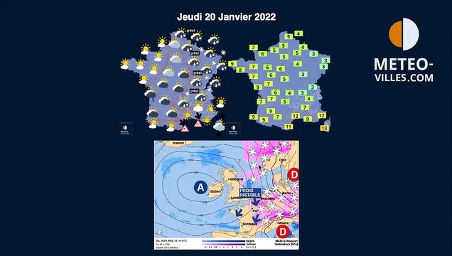 prévisions météo du dimanche 16 janvier 2021