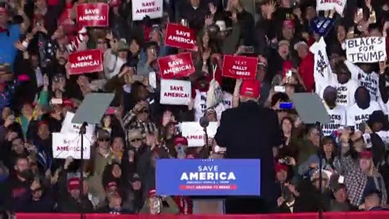 Wahlkampfauftritt: Trump wirft Nachfolger Biden Totalversagen vor: 'Unser Land wird zerstört'