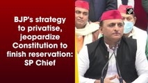 BJP's strategy is to privatise everything and jeopardize Constitution to finish reservation: Akhilesh