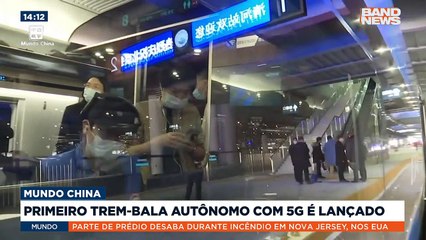 "O primeiro trem-bala autônomo com 5G é lançado", "Jogos de inverno promovem mudança de carreira" e "Agência espacial faz teste com braço robótico."