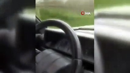 Hız tutkunu gençler kendi kazalarını böyle kaydetti