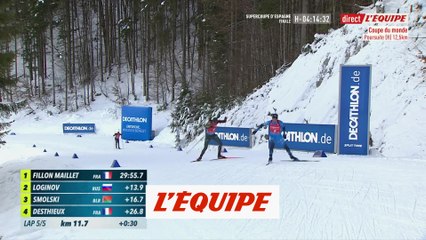Fillon Maillet remporte la poursuite de Ruhpolding - Biathlon - CM (H)