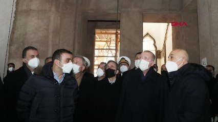 CUMHURBAŞKANI ERDOĞAN, DİVANHANE BİNASI'NDA İNCELEMELERDE BULUNDU