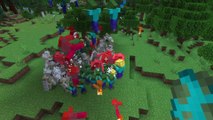 100 zombies vs 20 golems (Minecraft)