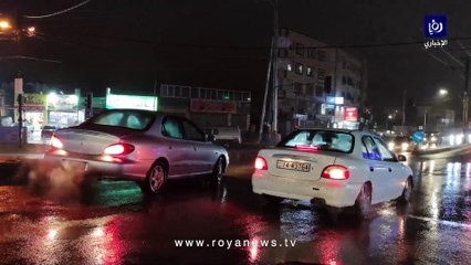 الأجواء في منطقة عبين في محافظة عجلون مساء الأحد