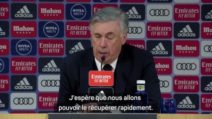 22e j. - Ancelotti : "Benzema ? On espère le récupérer rapidement"