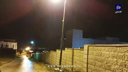 تساقط زخات ثلجية على مرتفعات عجلون