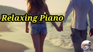 Amazing Relaxing Piano & Guitar Music - Sunset Walk On The Beach.