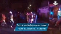 Desalojan a más de 200 jóvenes en fiesta clandestina en Metepec