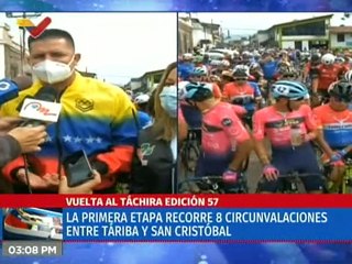 Deportes VTV |  Inicio de la edición 57 de la Vuelta al Táchira