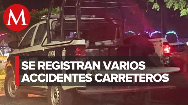 Seis lesionados por accidentes carreteros en Veracruz