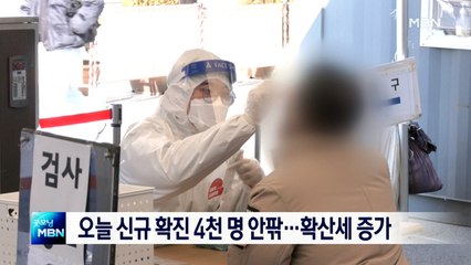 오후 9시까지 3,344명 확진…오늘 4천 명 안팎 전망
