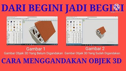 Cara Menggandakan Objek 3D