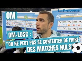OM-Lille : "On ne peut pas avoir de tels résultats chaque semaine" (Pau Lopez)