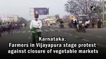 Karnataka: Farmers in Vijayapura stage protest closure of vegetable markets