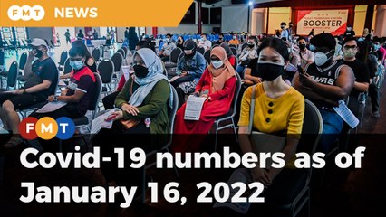 Covid-19 numbers as of January 16, 2022