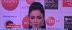NAAGIN 6 Adaa Khan In Black Shimmery Outfit @ Red Carpet Of Zee Rishtey Award