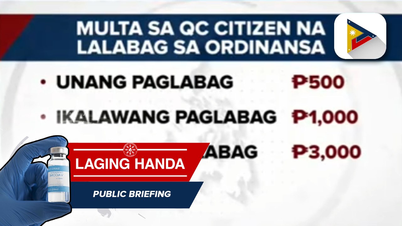 Unvaccinated residents ng QC na lalabas ng baha...