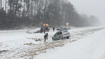 Hundreds of crashes reported during winter storm in Virginia