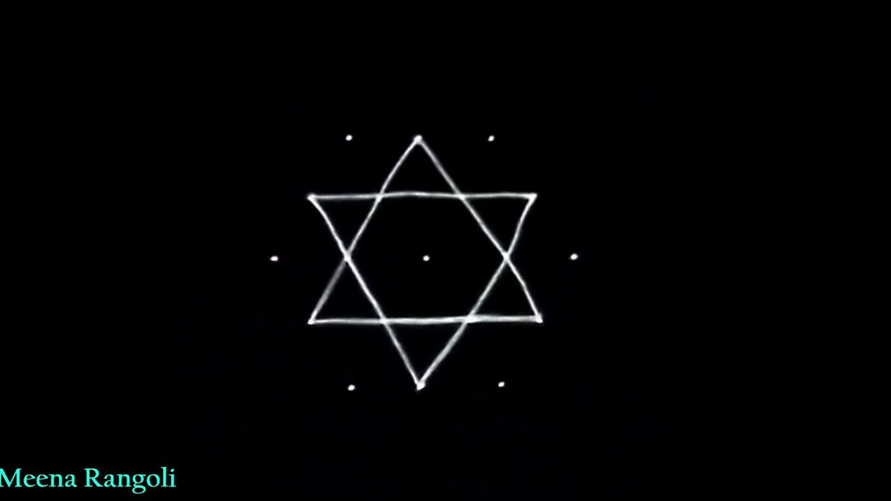 star rangoli design for sankranthi