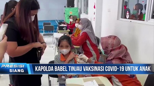 Kapolda Bangka Belitung Pantau Kegiatan Vaksinasi Anak di SD Kasih Baptis Pangkal Pinang