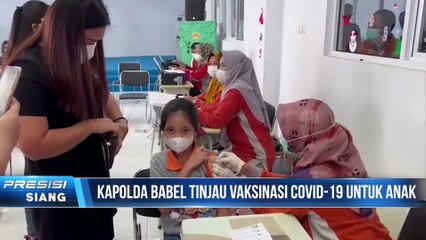 Kapolda Bangka Belitung Pantau Kegiatan Vaksinasi Anak di SD Kasih Baptis Pangkal Pinang
