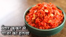 Instant Gajar Ka Halwa Using Pressure Cooker In Hindi | प्रेशर कुकर मे गाजर का हलवा | Chef Kapil