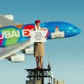 Emirates 'air hostess' stood unfazed atop Burj Khalifa as A380 whizzed by in viral video