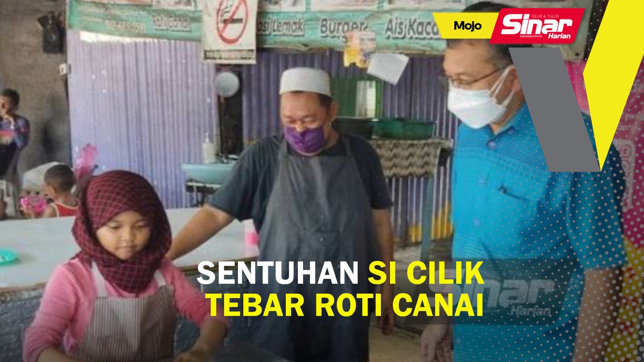 Sentuhan si cilik tebar roti canai