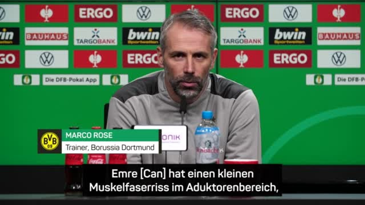 Rose mit Verletzungsupdate zu Can und Moukoko