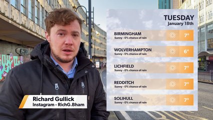 Daily Weather Report for Birmingham 17 January