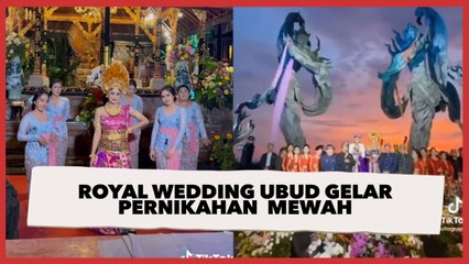 Royal Wedding Ubud Gelar Pernikahan Mewah, Dihiasi Bunga-bunga dan Diiringi Banyak Penari